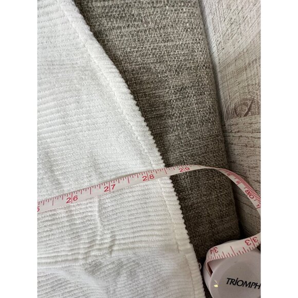 American Sweetheart Womens Ivory Corduroy Button-Up Shirt 3X - Picture 7 of 7